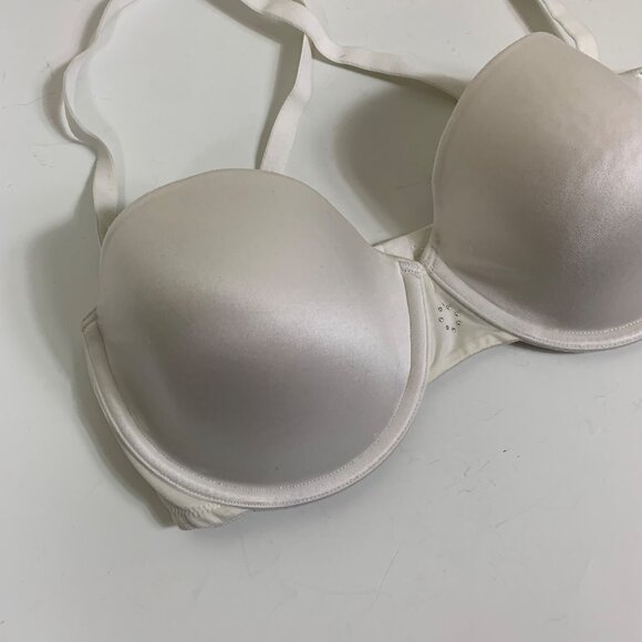 Maidenform Sweet Nothings Comfort T-shirt Strapless Bra in White - Size 36D - Picture 2 of 8